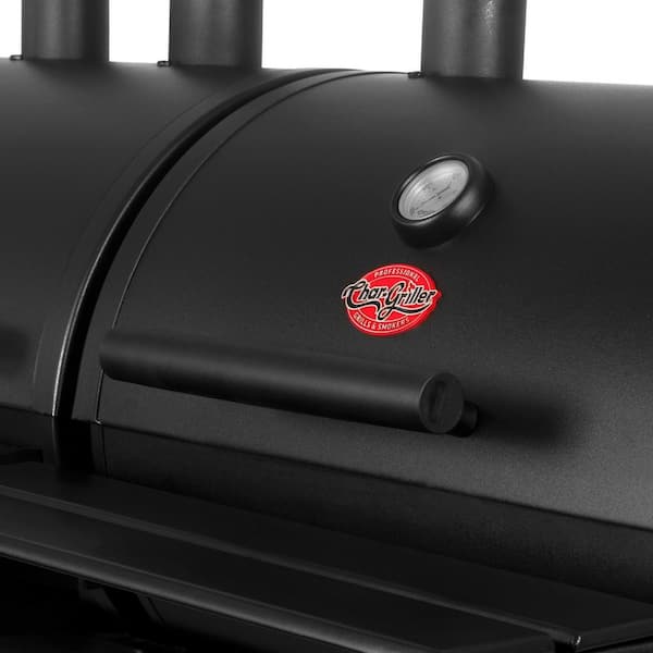 Double Play 1,260 sq , in 3 Burner Gas and Charcoal Grill in Black Image 4