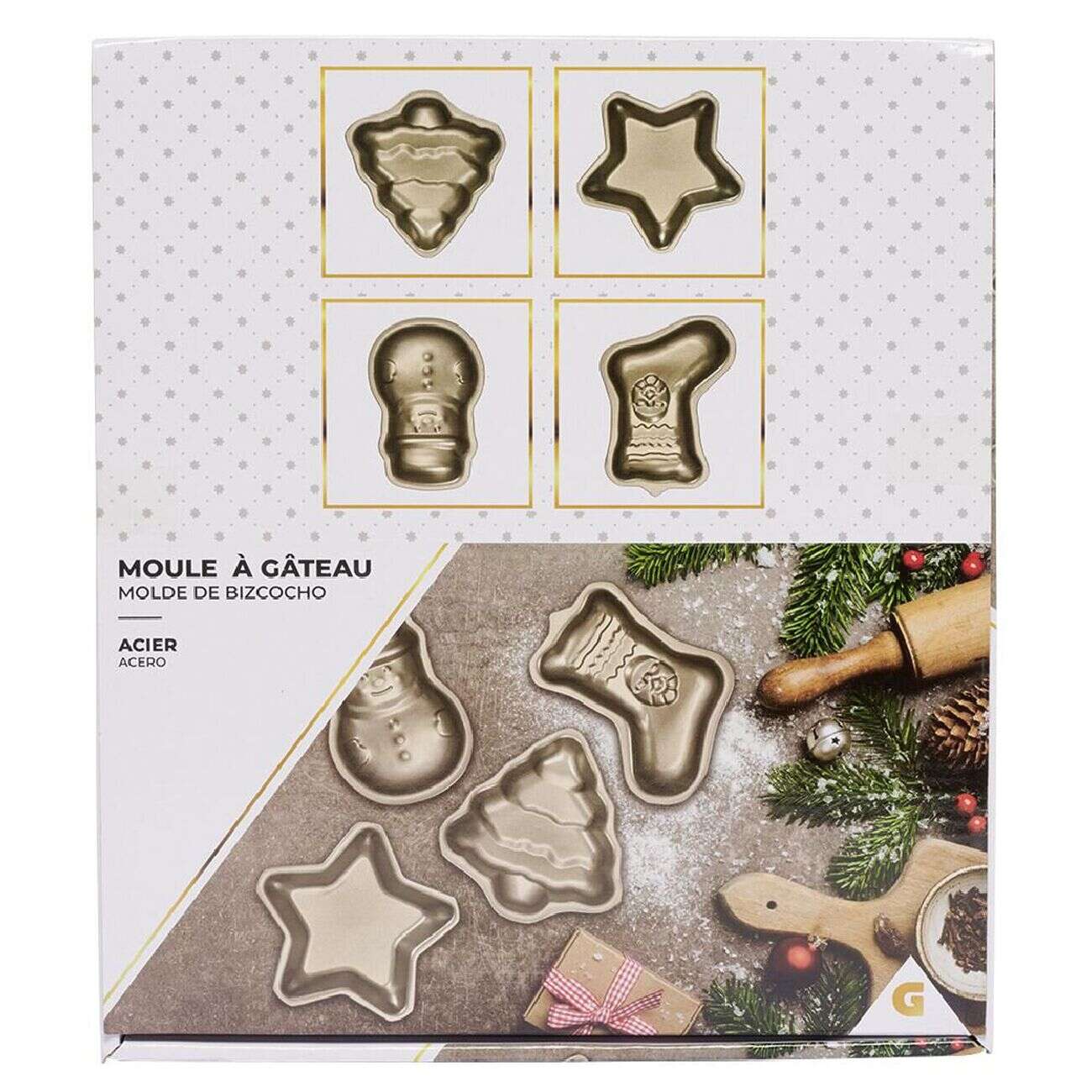 Moule individuel gâteau de Noël