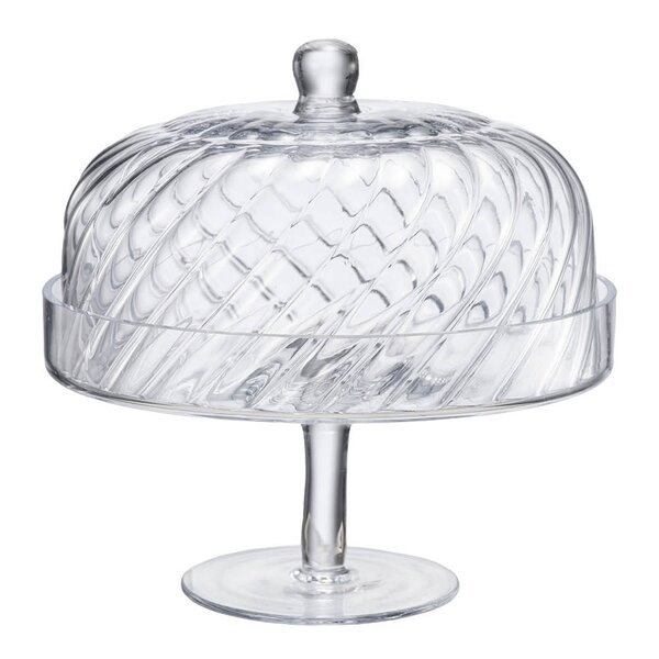 Classic kakefat 24 cm krystallglass