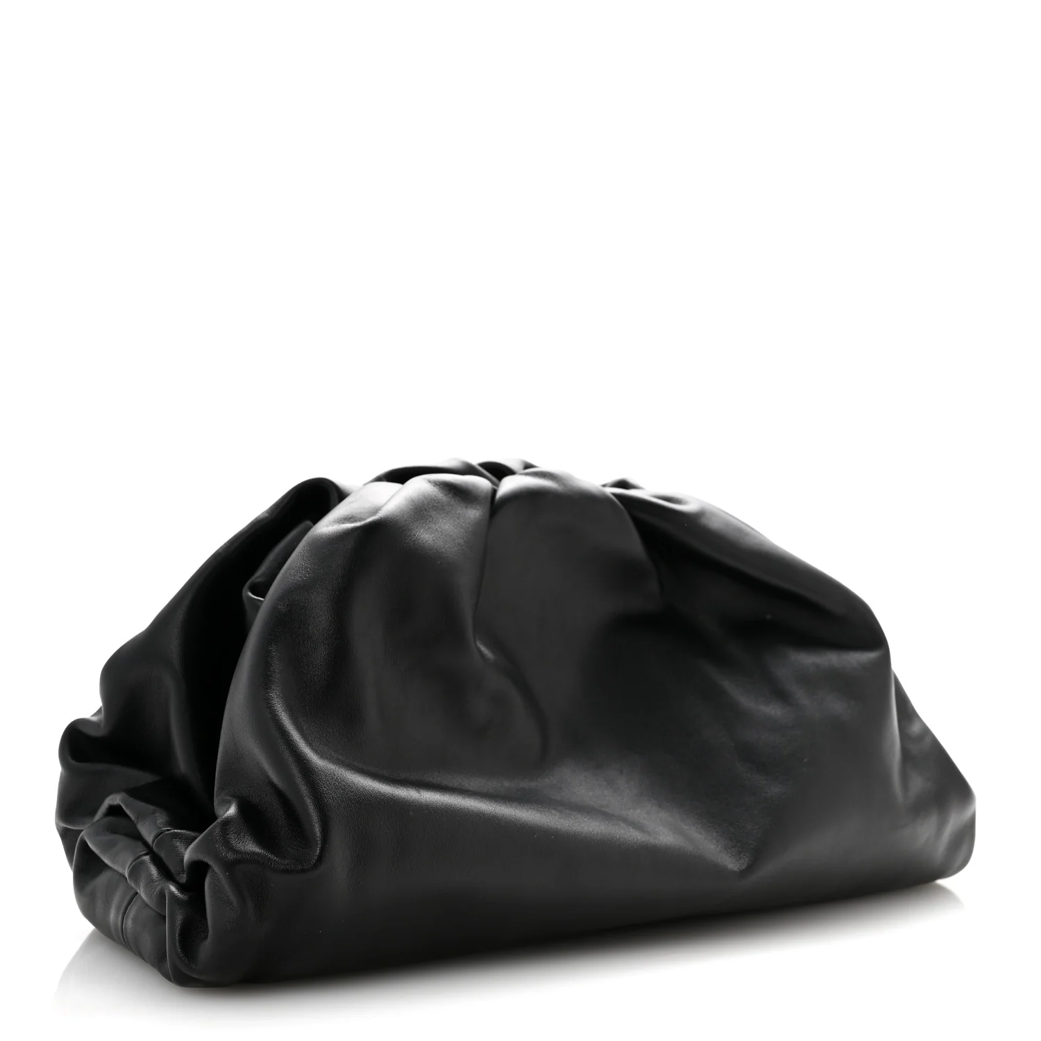 Smooth Butter Calf The Pouch Oversized Clutch Black