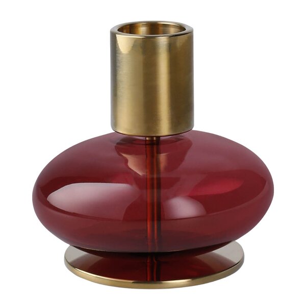 Bubble lysestake 8 cm bordeaux
