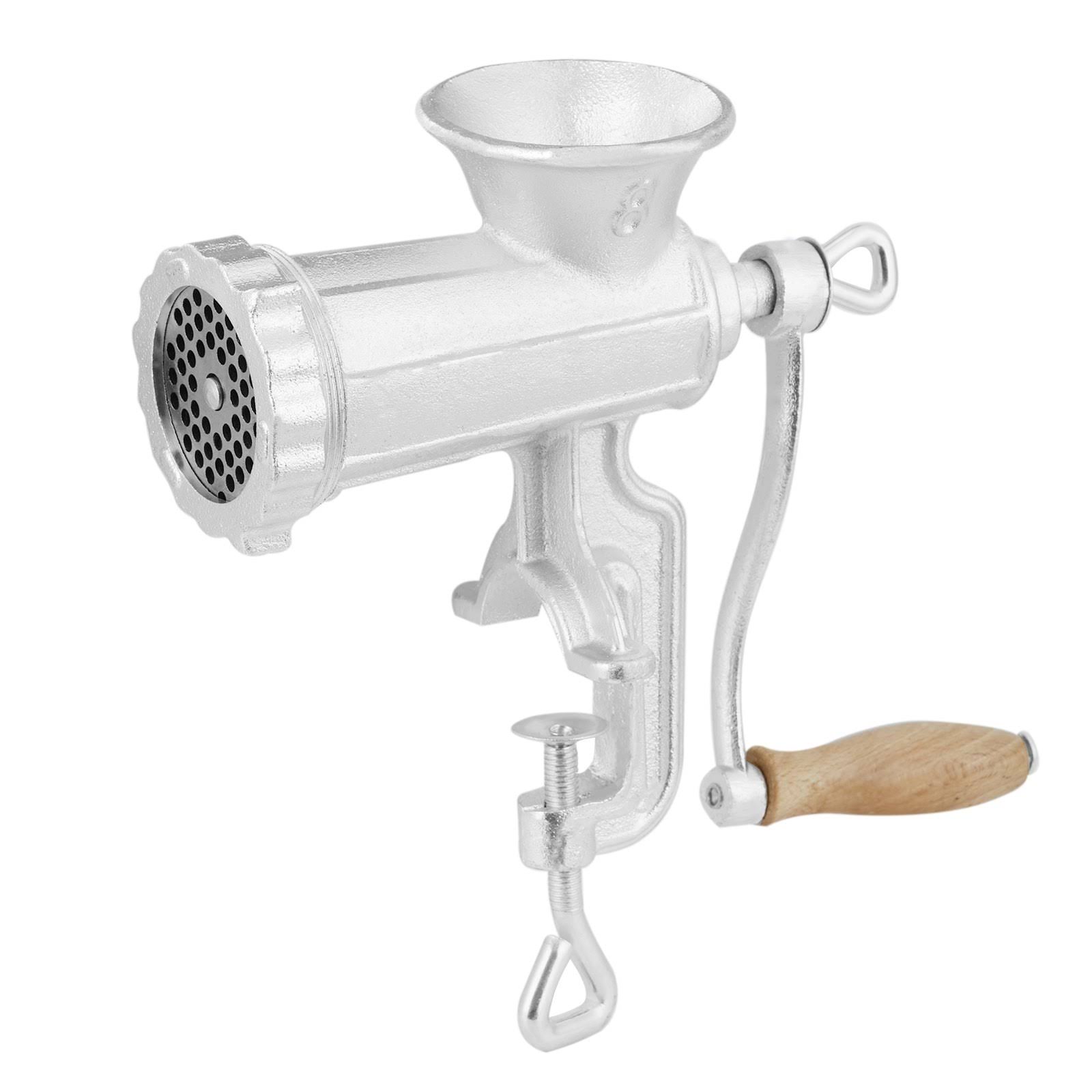VEVOR Manual Meat Grinder, Heavy Duty Cast Iron Hand Meat Grinder with Steel Table Clamp, Meat Mincer Sausage Maker with 1 Cutt