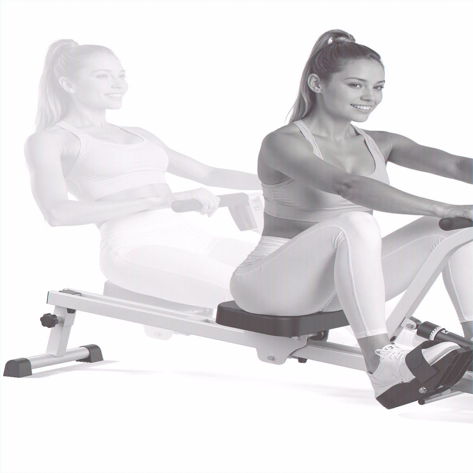 UPGO Rowing Machine Rower Exercise for Home Cardio Workouts, 12 Adjustable Resistance, Includes Digital Monitor and Comfortable Seat Cushion
