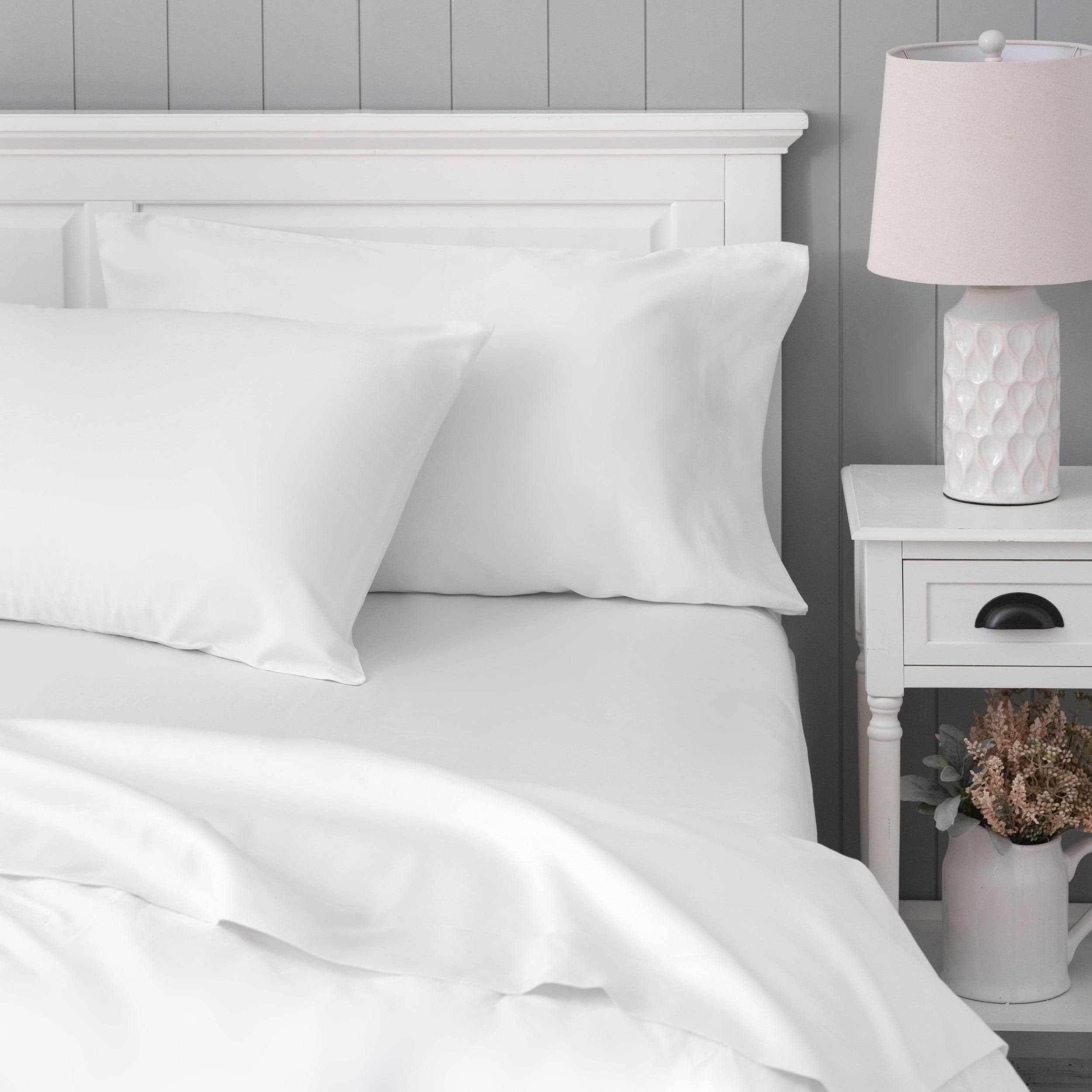 Better Homes & Gardens Signature Soft Cotton & Rayon Bamboo Pillowcase Set - Arctic White - Standard/Queen Each