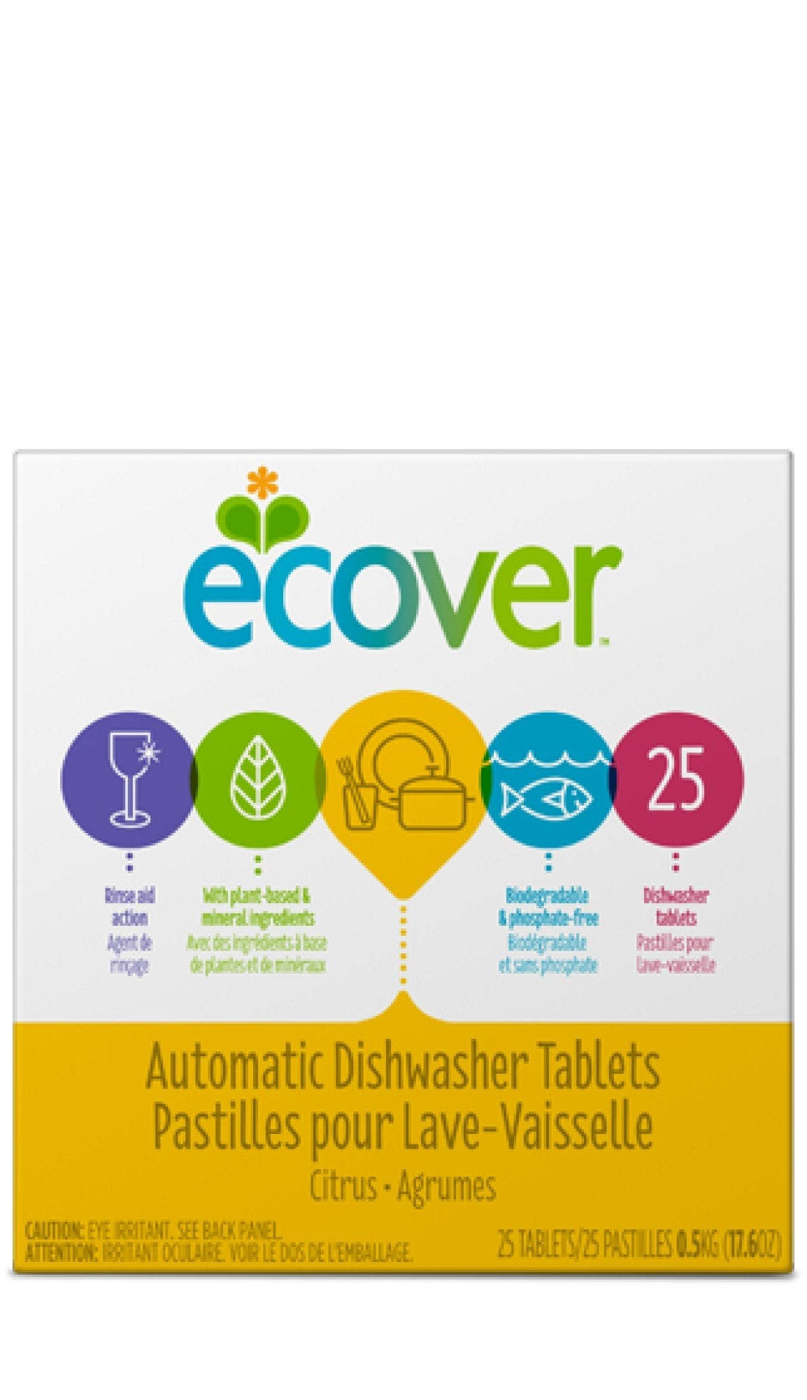 Ecover Automatic Dishwasher Tablets, Citrus - 25 tablets, 17.6 oz