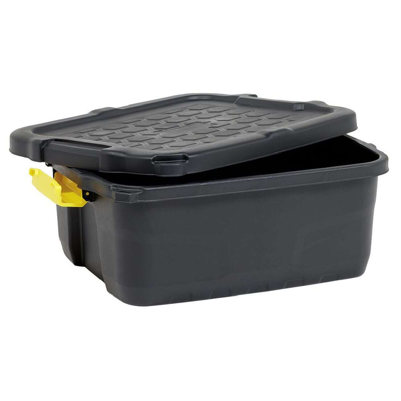Box de rangement brico noir 24L