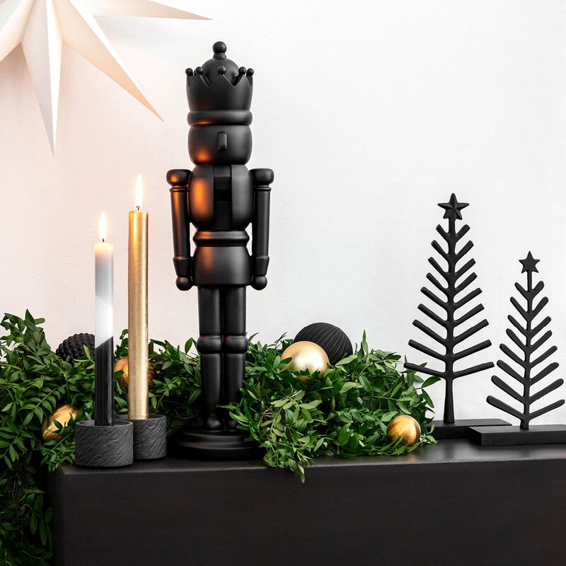 Christmas Chic nøtteknekker 54 cm svart