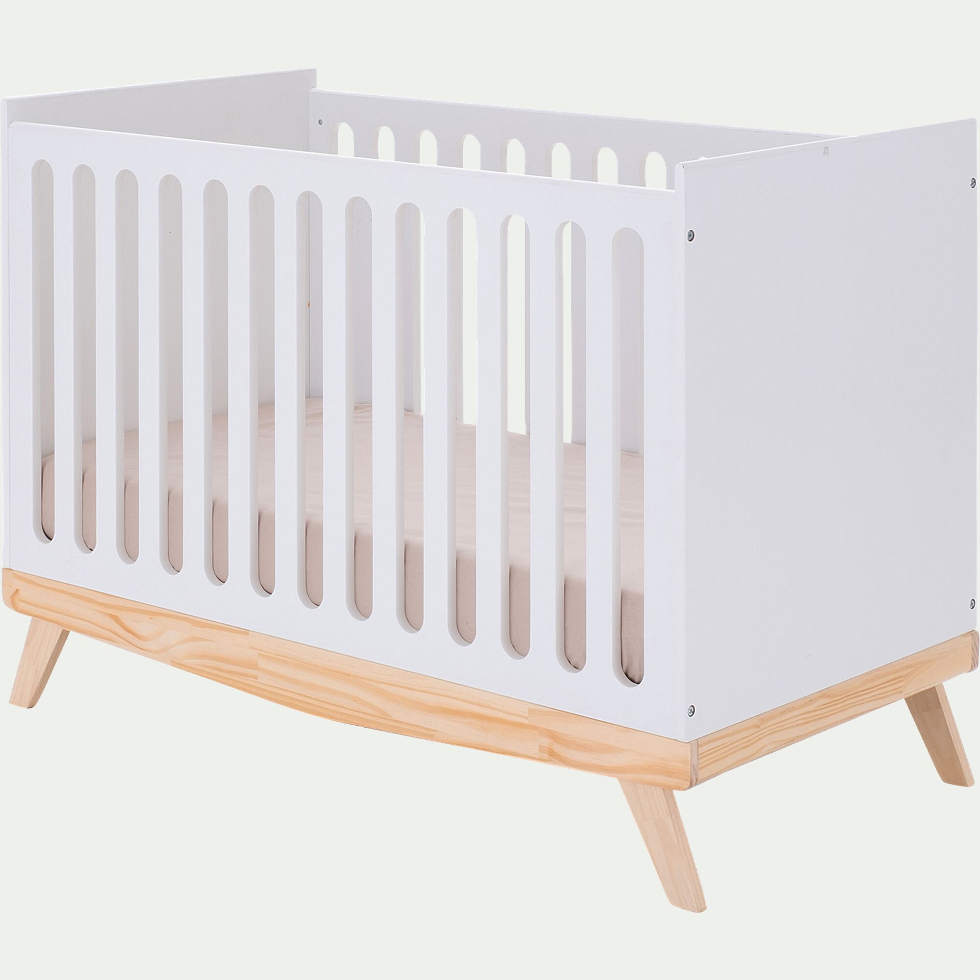 ANAE - Lit bébé en bois - blanc