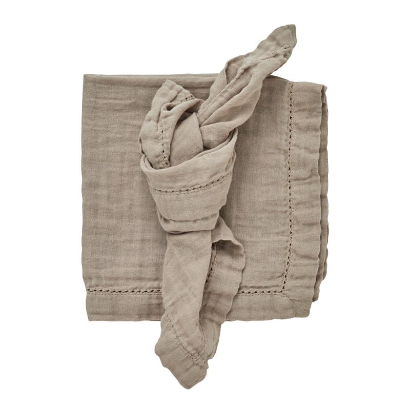 Angela tøyserviett 45x45 cm sand