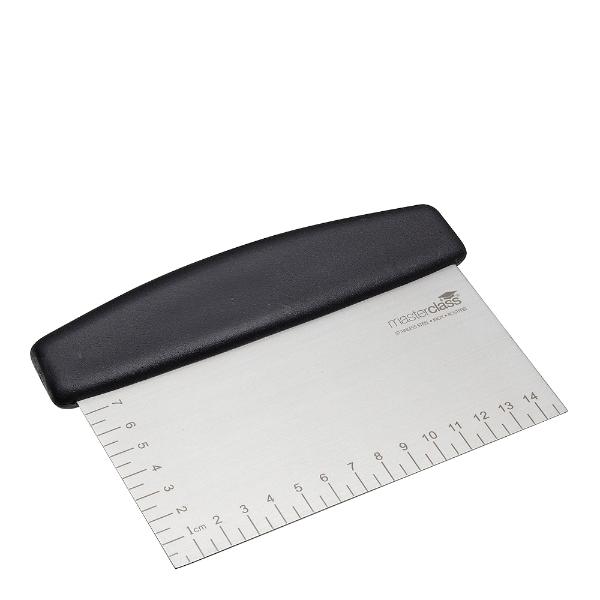 Deigskrape 16,5 cm med mål rustfri svart