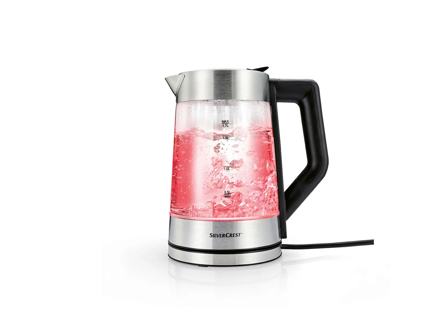 SILVERCREST KITCHEN TOOLS Bouilloire en verre, 1,7 L