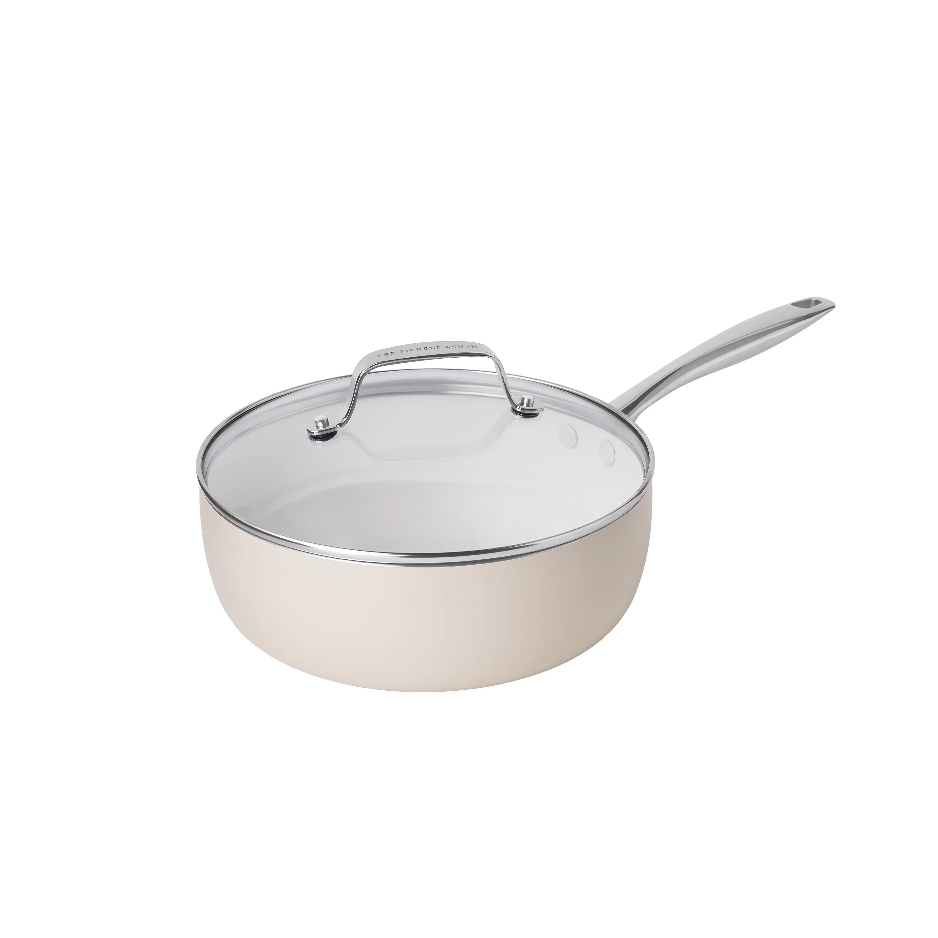 Harlow 15-Piece Cookware Set, Ceramic Non-Stick Pots and Pans Set, Taupe(Taupe) - Image 9