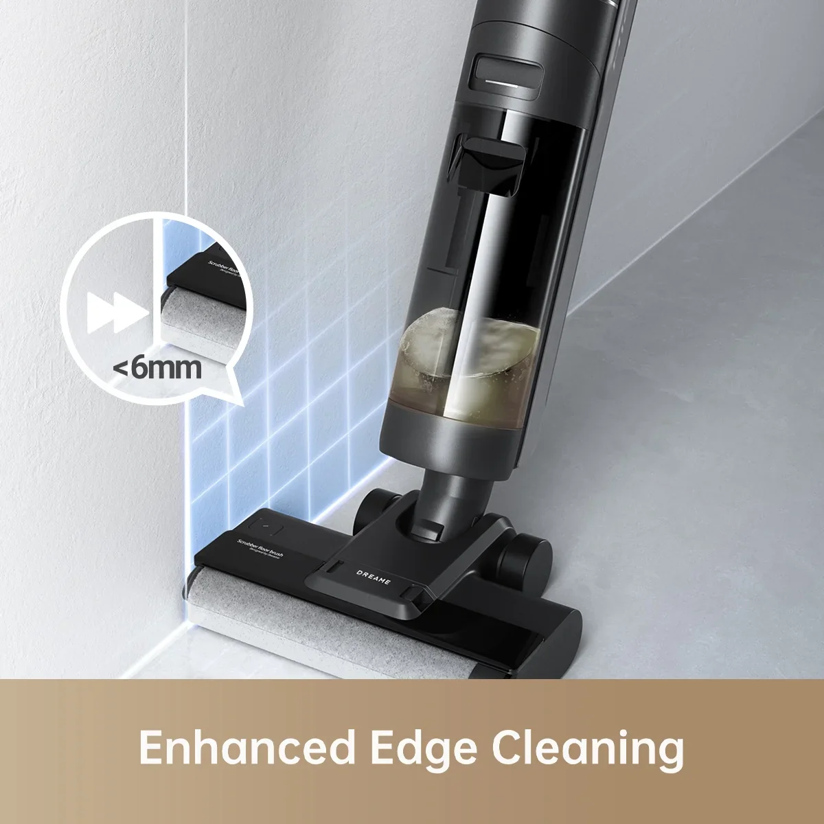 Dreame Cordless Wet/Dry Vacuum Cleaner, Dual-Edge Brushes, 600ml water tank, Self-Propulsion, K20