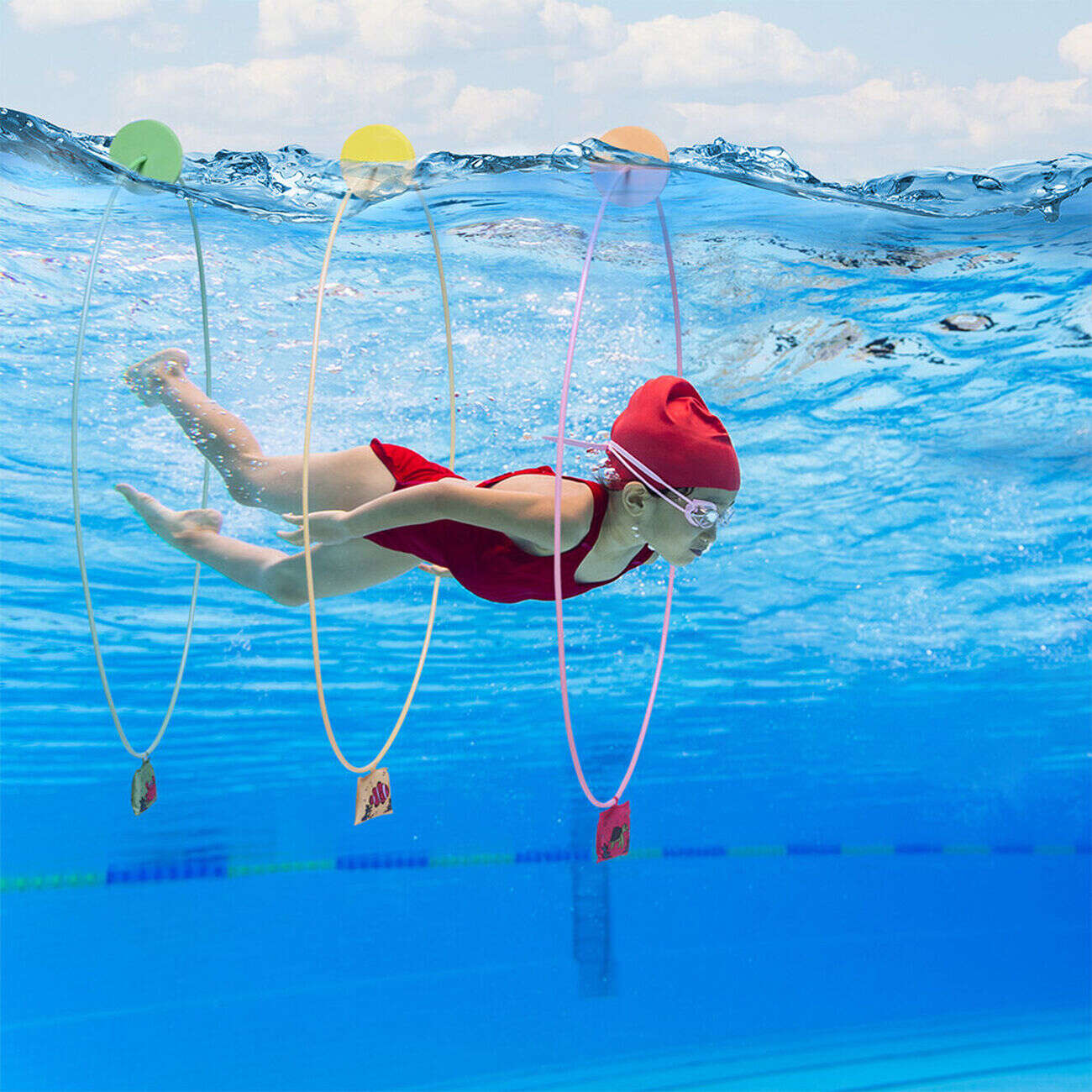 Anneau de plongée Funky Ø80cm x3