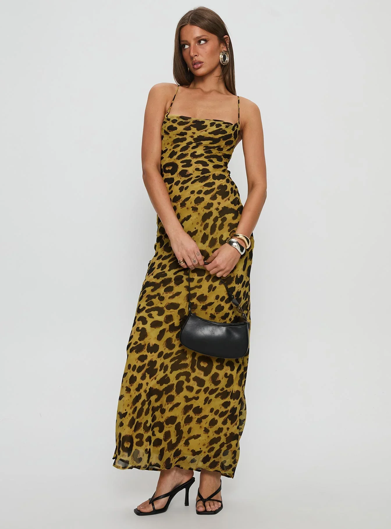 Celena Maxi Dress Leopard