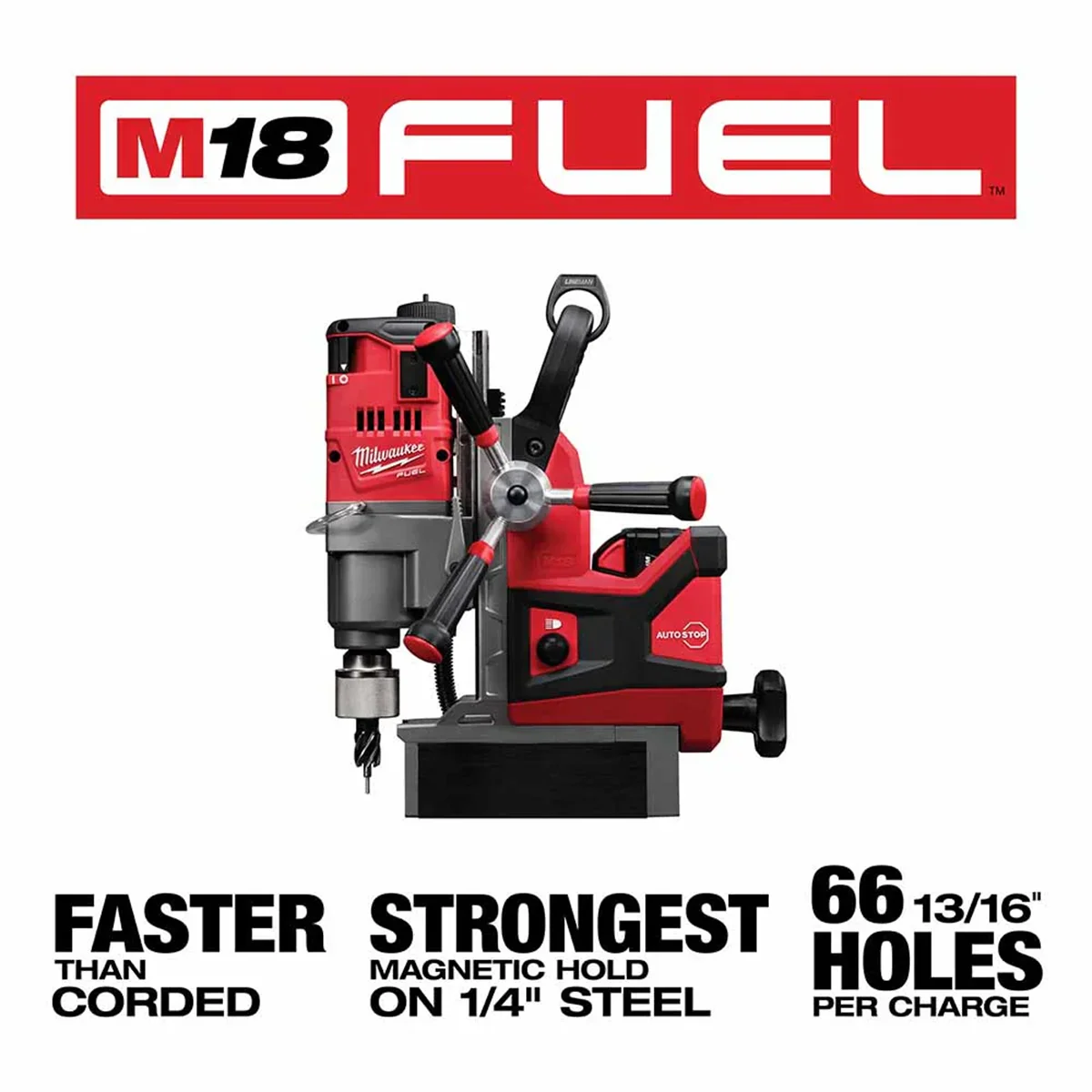 Milwaukee 2788-22HD M18 FUEL 1-1/2 Lineman Magnetic Drill High Demand Kit