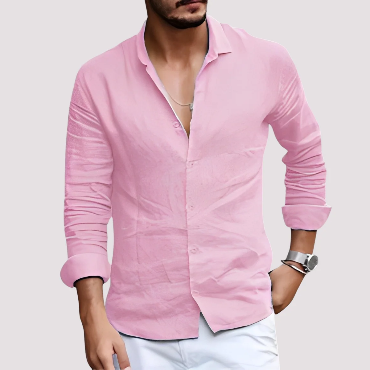 Dale – Chemise à manches longues pour hommes – Décontracté et décontracté