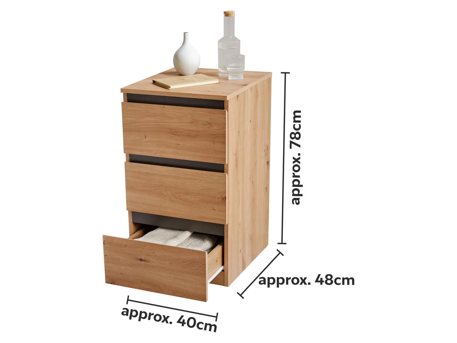 LIVARNO Commode Genve, 40 x 78 x 48 cm