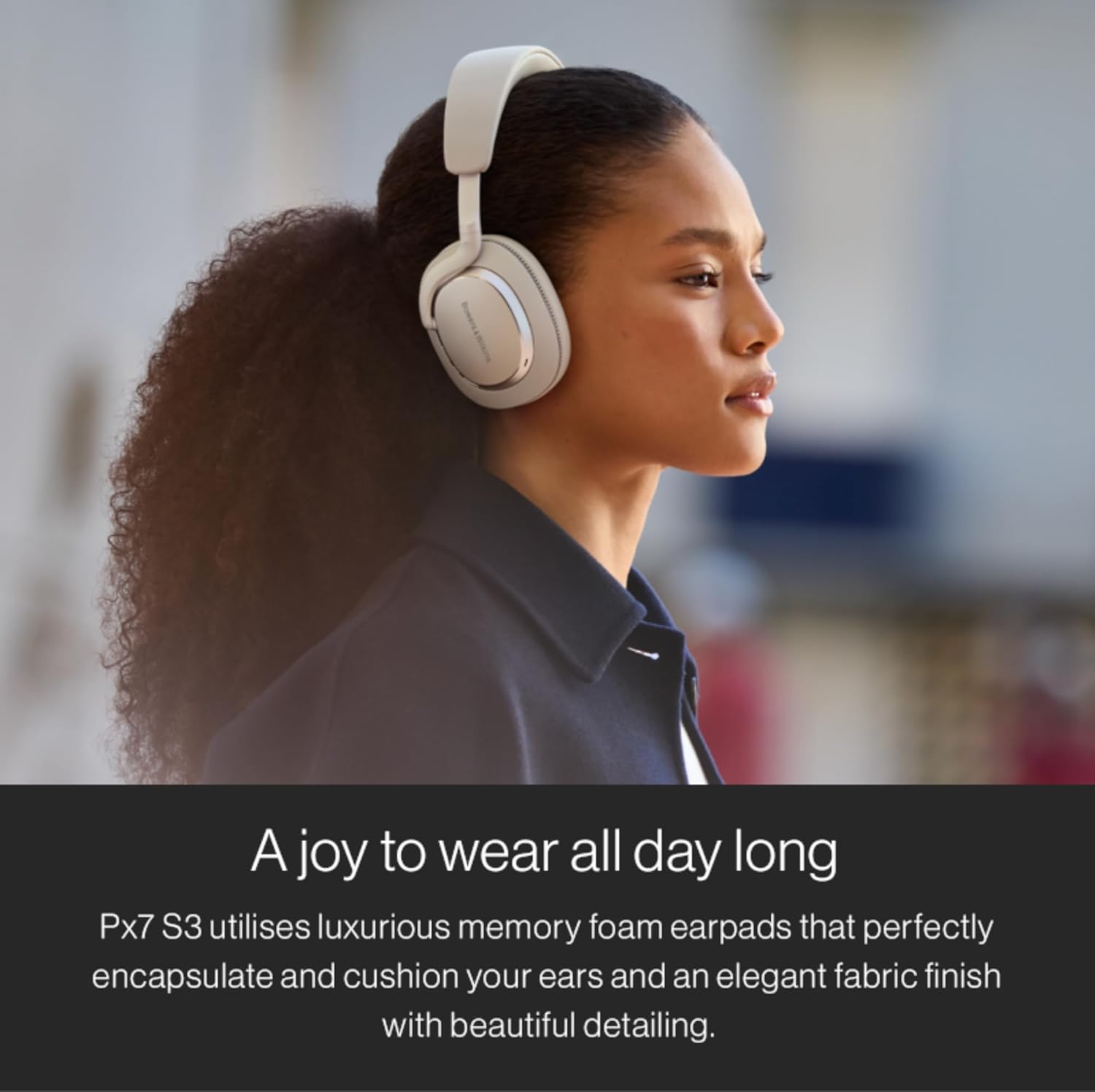 Bowers & Wilkins Px7 S3 Wireless Headphones Over Ear Noise Cancelling  Active Noise Cancelling & Transparency Mode  Hi-Res Sound  Bluetooth  30-Hr Playtime  Quick Charge  Anthracite Black