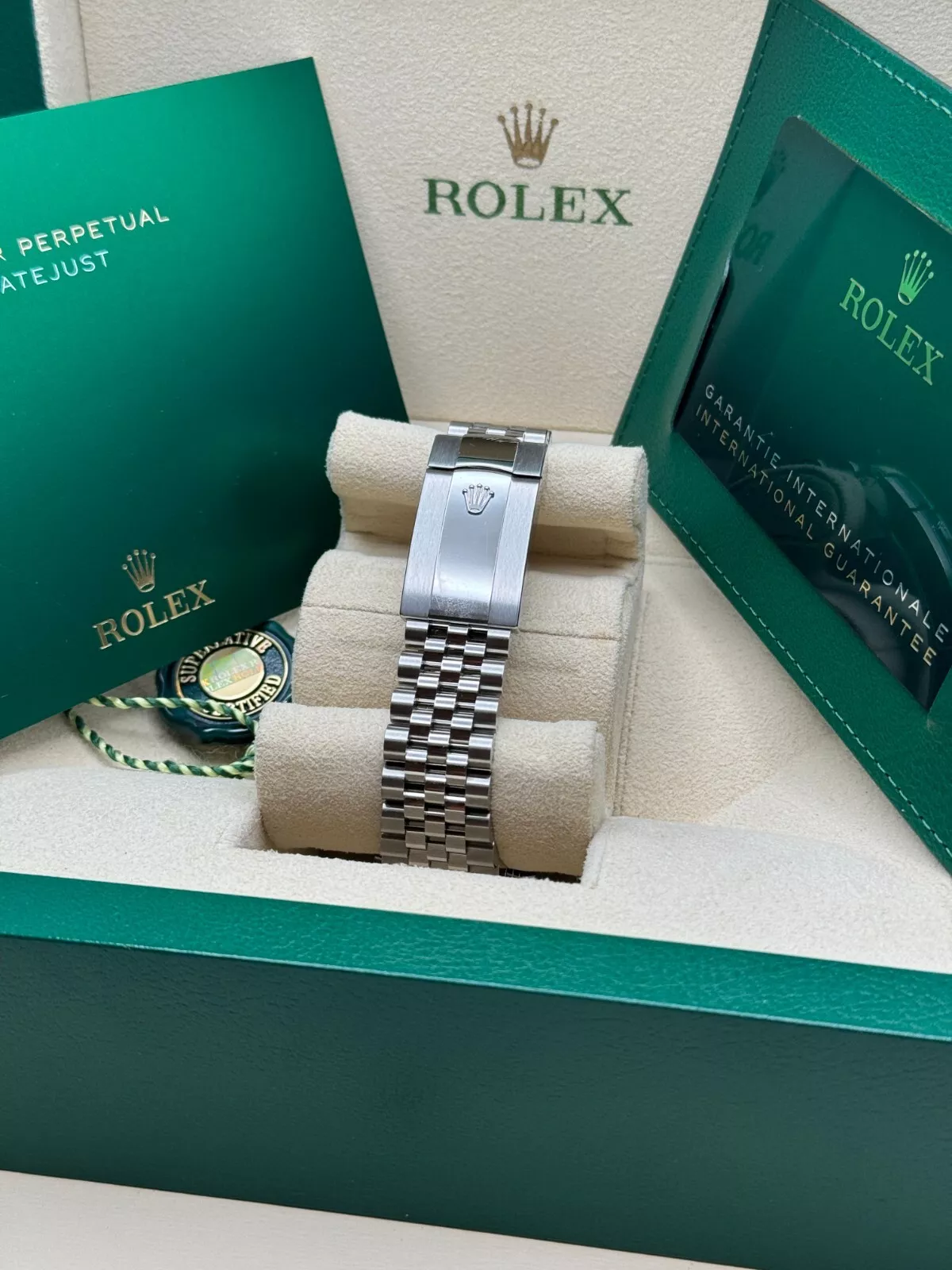 [Super Clone]RLX  Datejust 41mm 126334-0030 Green Fluted Motif Dial Jubilee Bracelet
