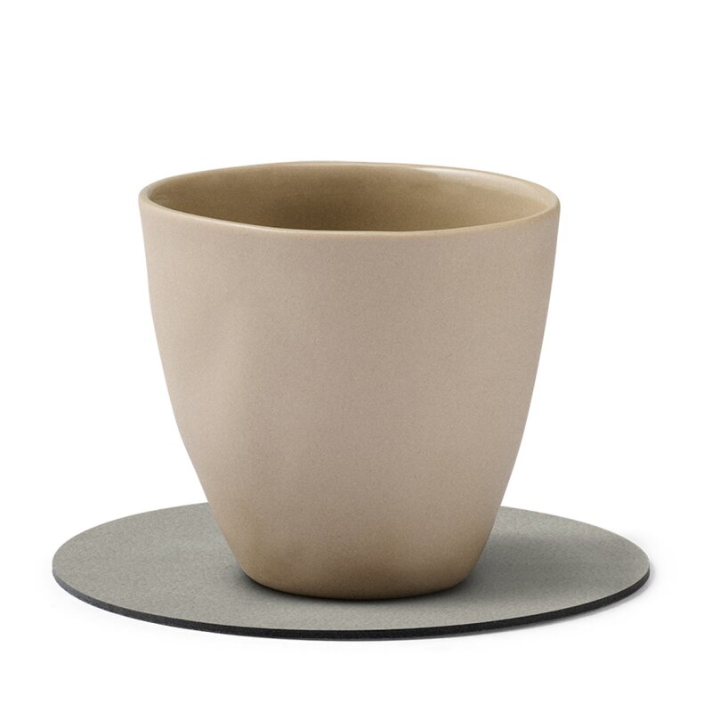 Circle Nupo glassbrikke 10 cm lys grå