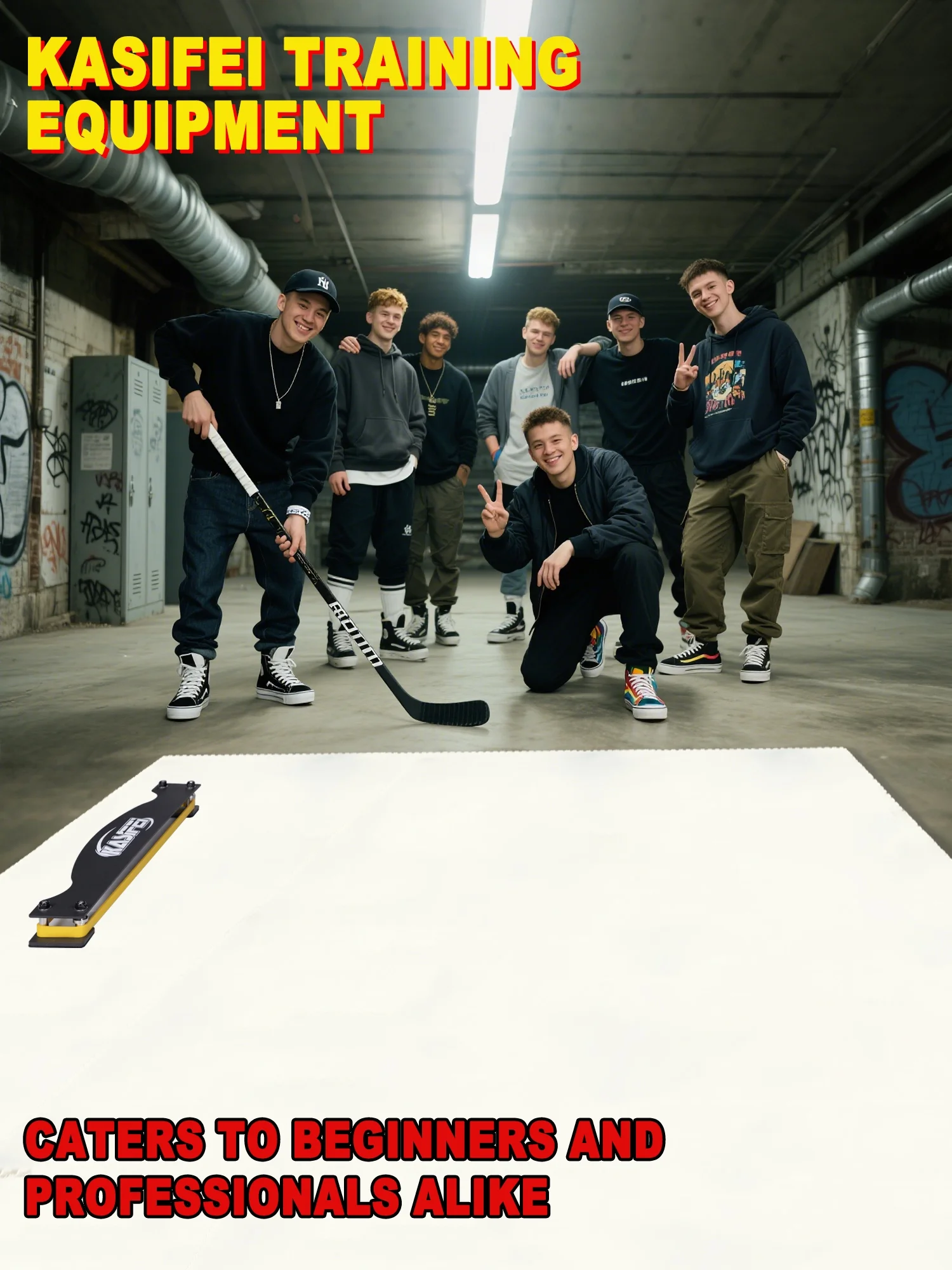 Hockey Synthetic Ice Tiles, 12 Pack 18" x 18" Hockey Flooring Tiles, Expandable Hockey Training Surface, Easy to Assemble - Image 7