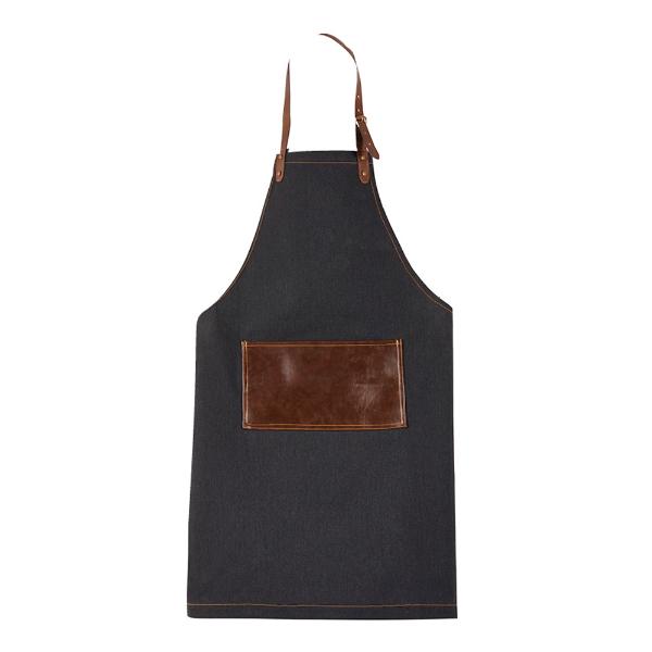 Elena forkle denimstoff m/lomme 70x80 cm pu-skinn