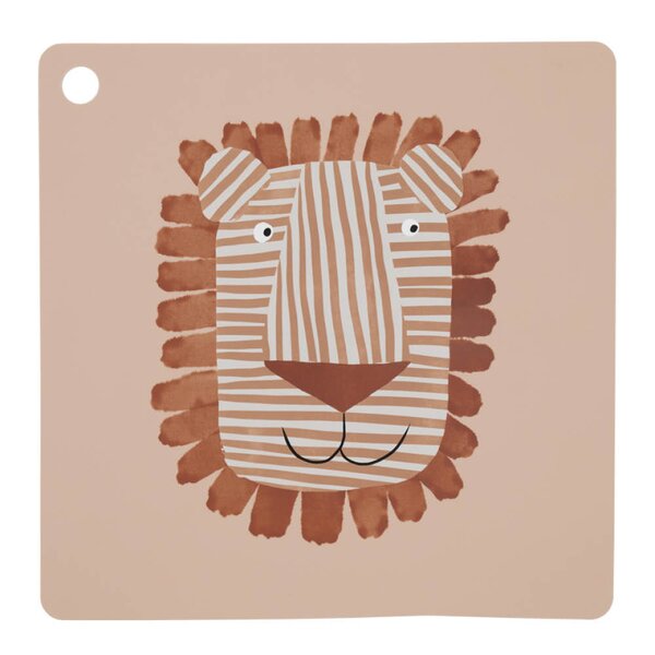 Lobo Løve bordbrikke 38 cm Caramel