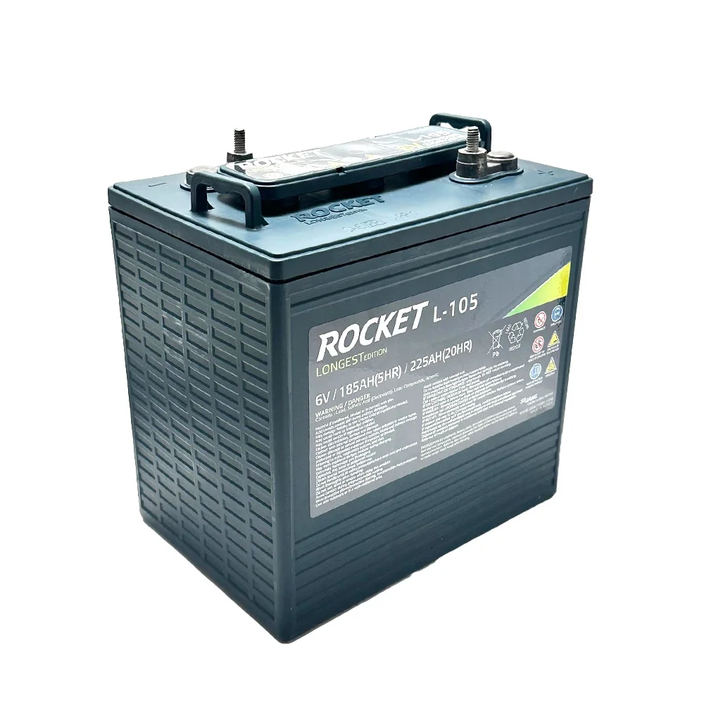 L-105 225Ah 6V Golf Cart Battery Replaces Trojan T-105 | T-605 (Set of 8) - Image 7