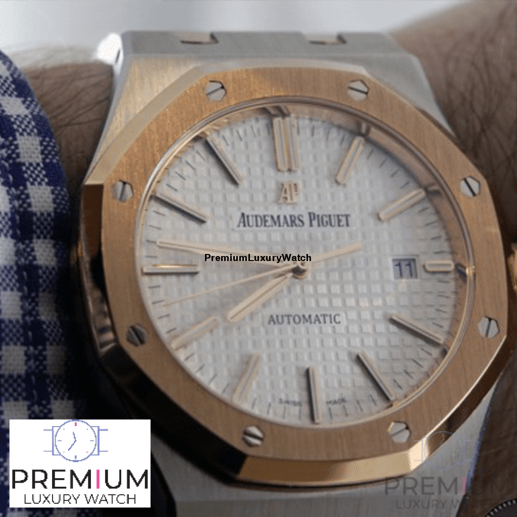 [Super Clone]Audemars piguet Royal Oak Selfwinding 41mm Steel and Rose Gold Selfwinding