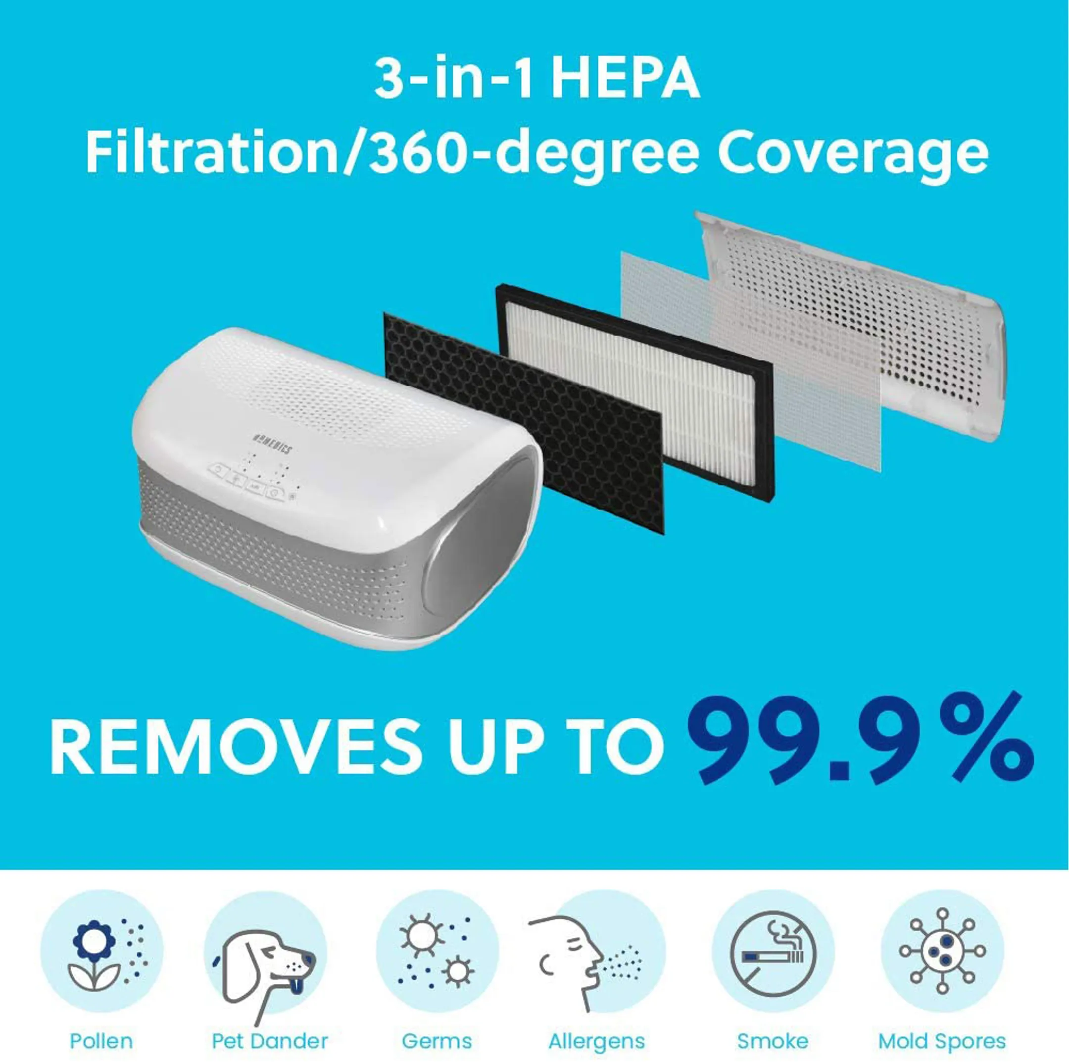 Homedics Luchtreiniger AP-DT10WT