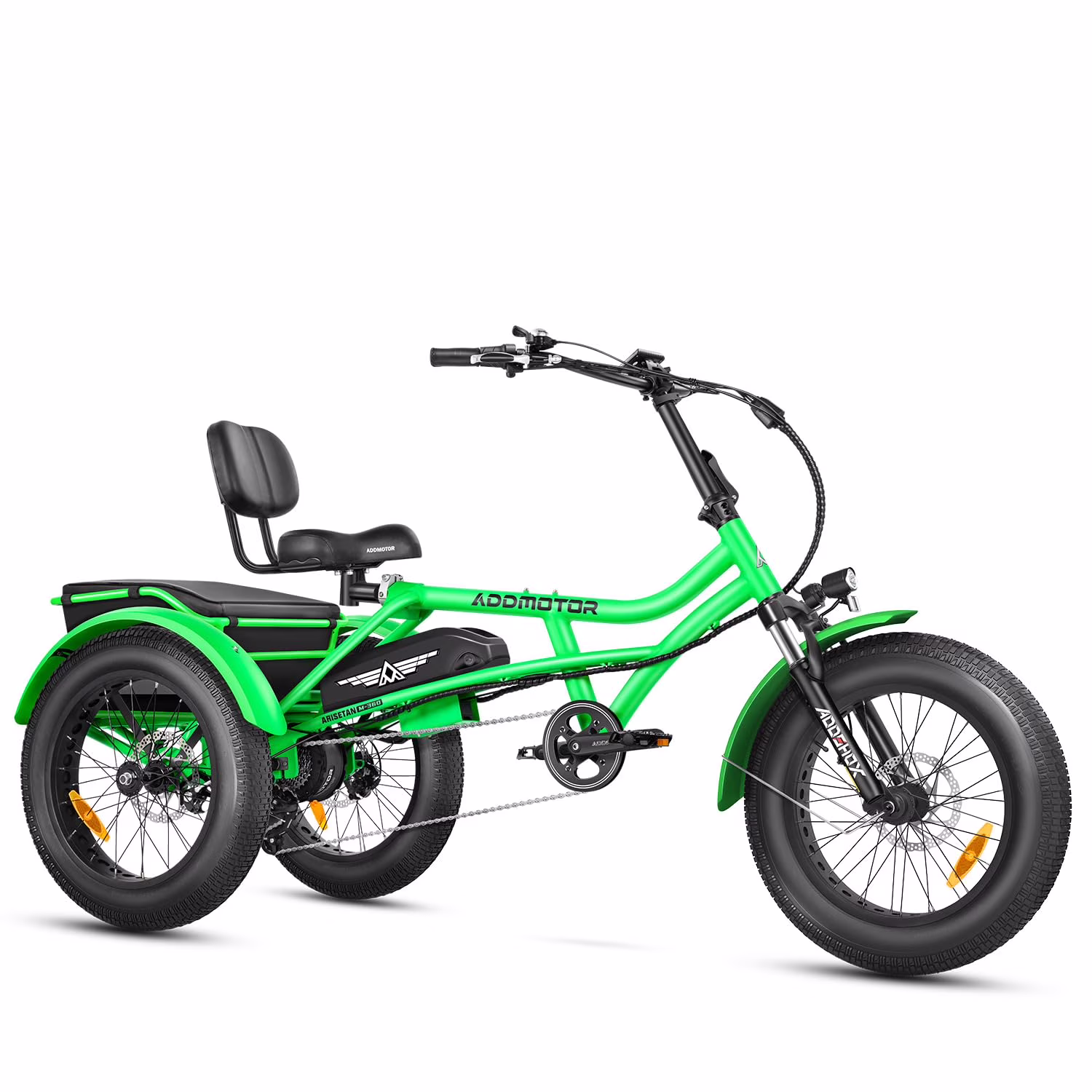 Addmotor M - 360II Semi - Recumbent Electric Trike, 85MI, Fat Tire 3 Wheel Electric Bike for Adults, 750W 48V 20ah Electric Tricycle for Seniors, 20