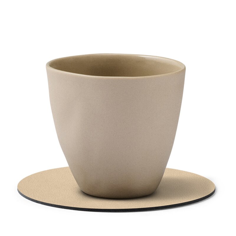 Circle Nupo glassbrikke 10 cm sand