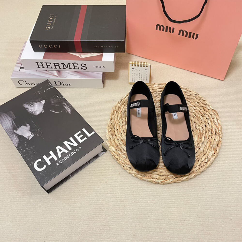 MiuMiu Satin ballerinas