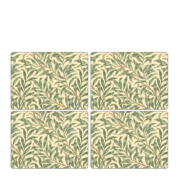 Pure Morris bordbrikke 30x40 cm 4 stk Willow Bough grønn