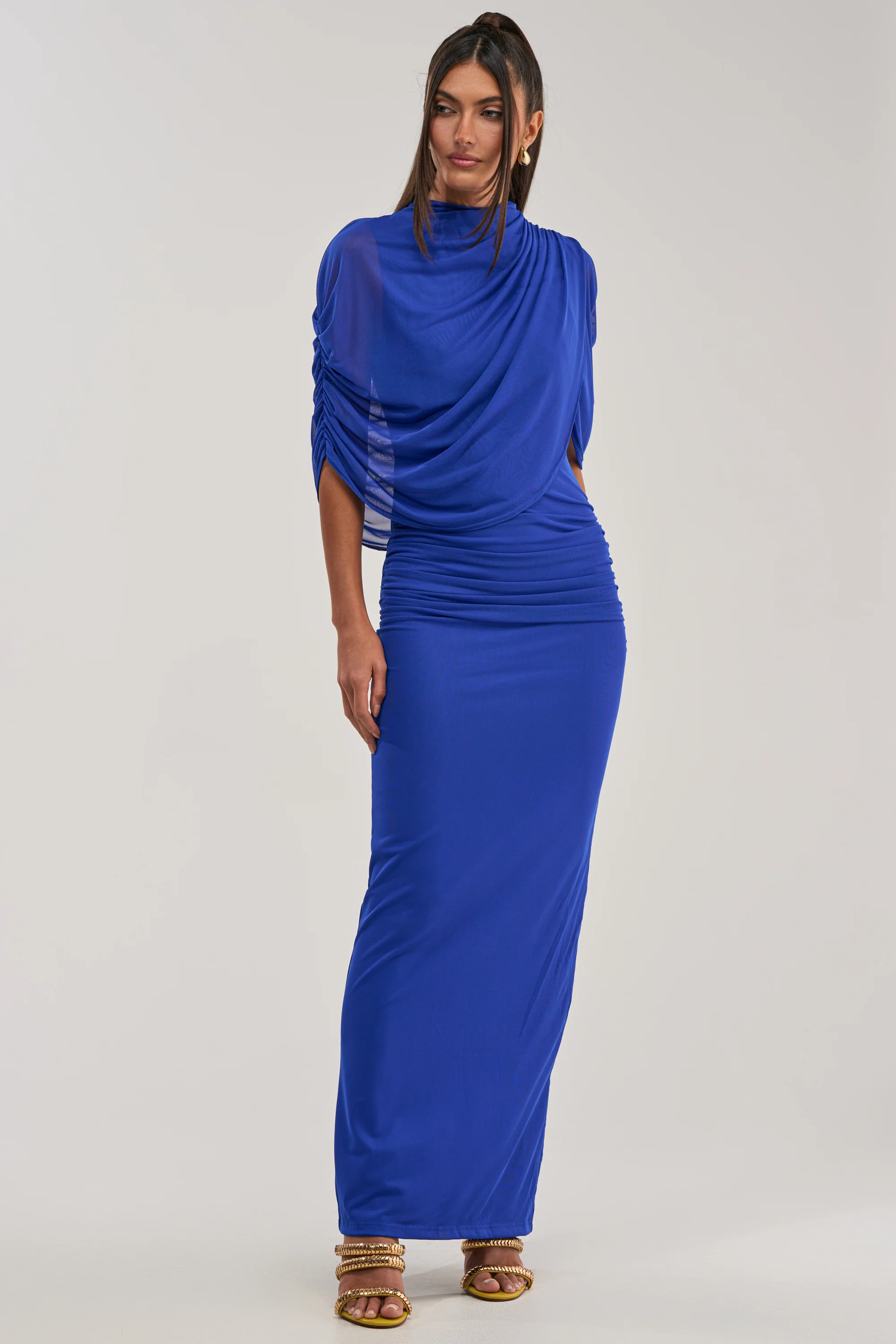 GODDESS MENTALITY DRAPED MAXI DRESS - Akira Store