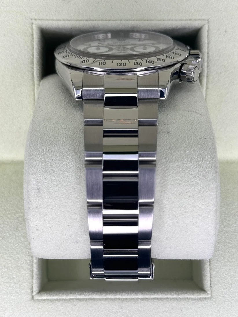 [Super Clone]Rolex Daytona 116520 White Dial Stainless steel Mens Watch