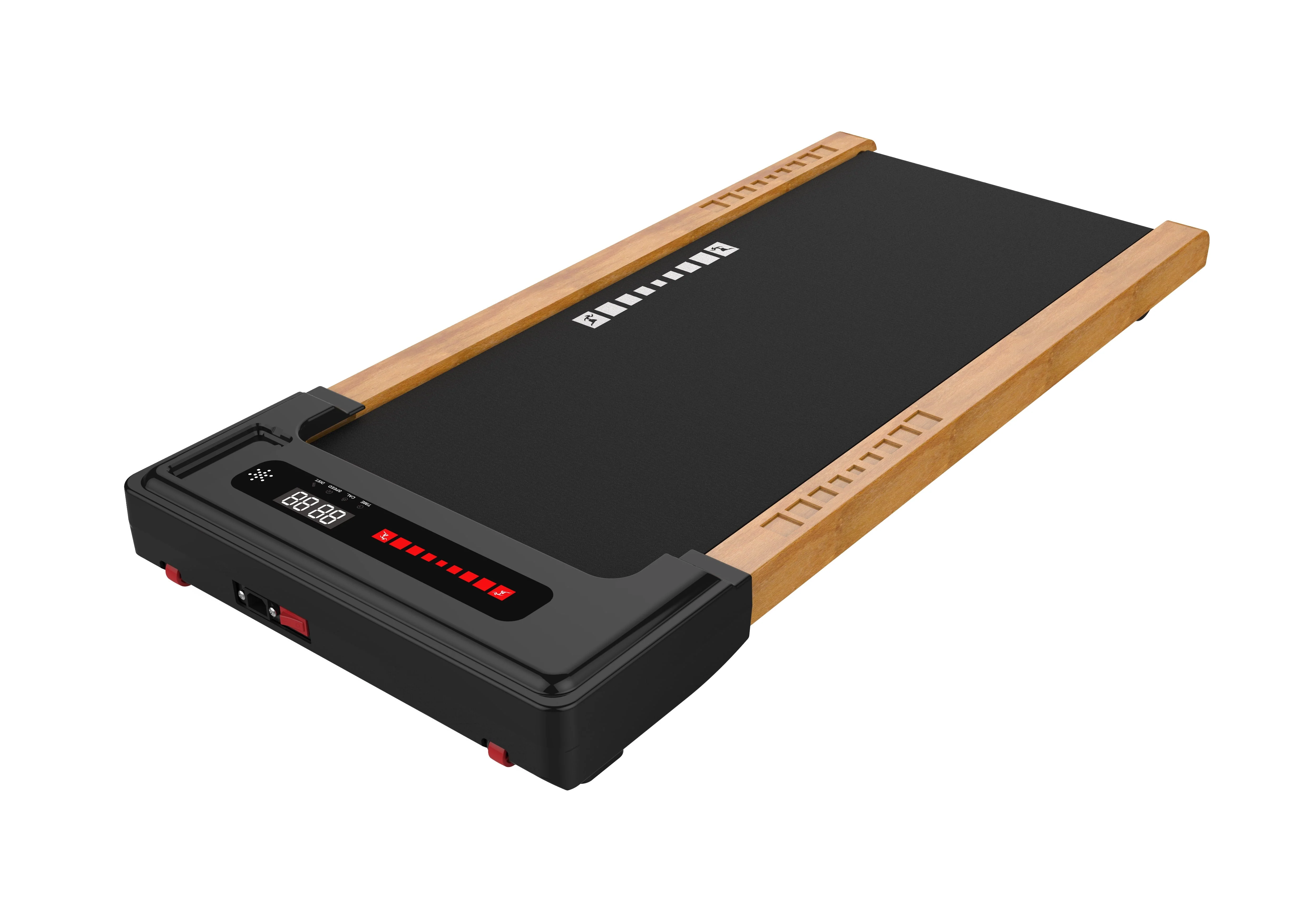2 5HP Walking Pad Wood Under Desk Treadmill, Portable Mini Treadmill with Remote Control, Bluetooth, 265lbs Capacity, Installation Free Jogging Machine for Home/Office Image 3