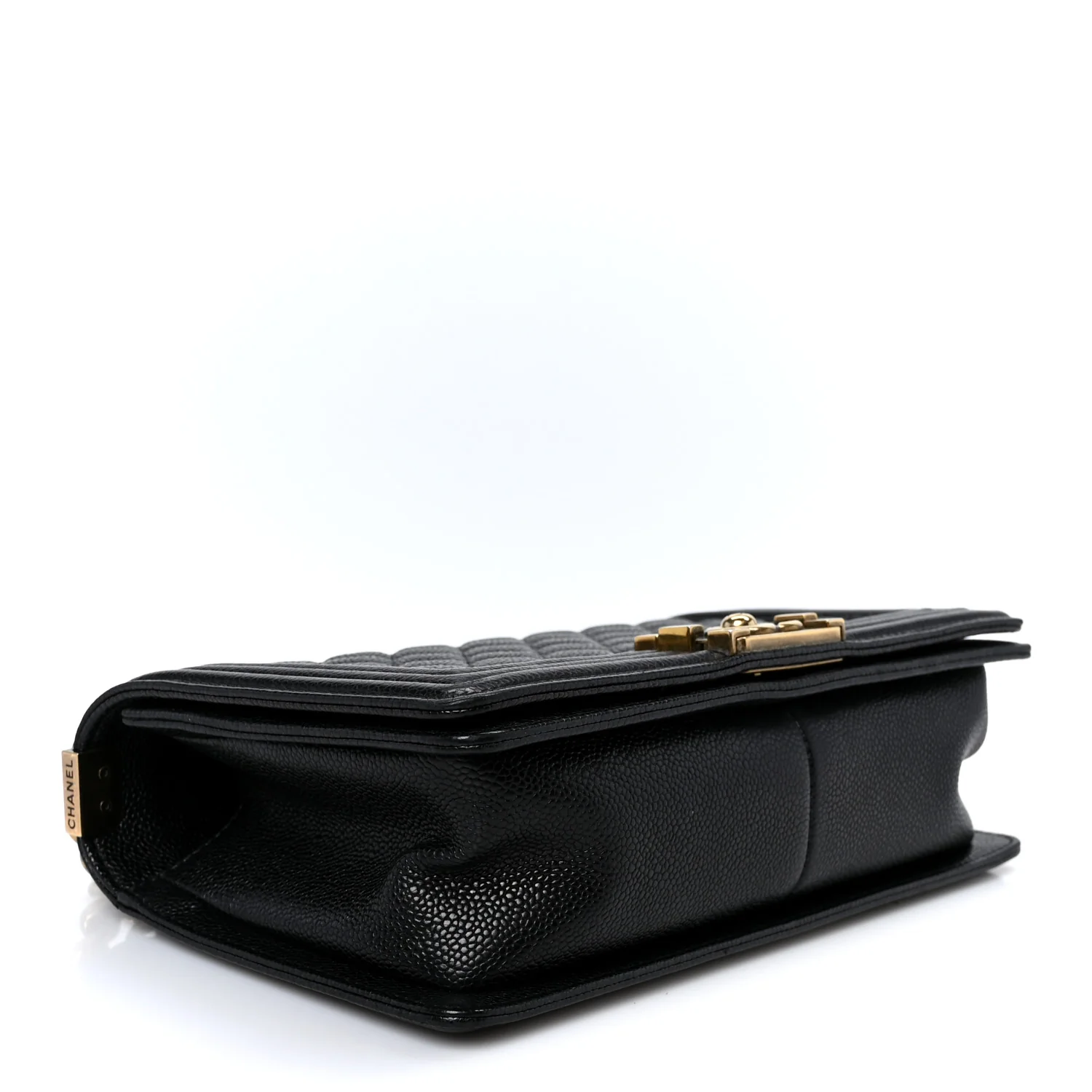 Caviar Quilted Medium Boy Flap Black