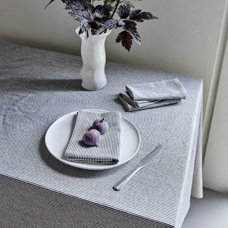 Block serviett 40x40 cm 4 stk sand/svart