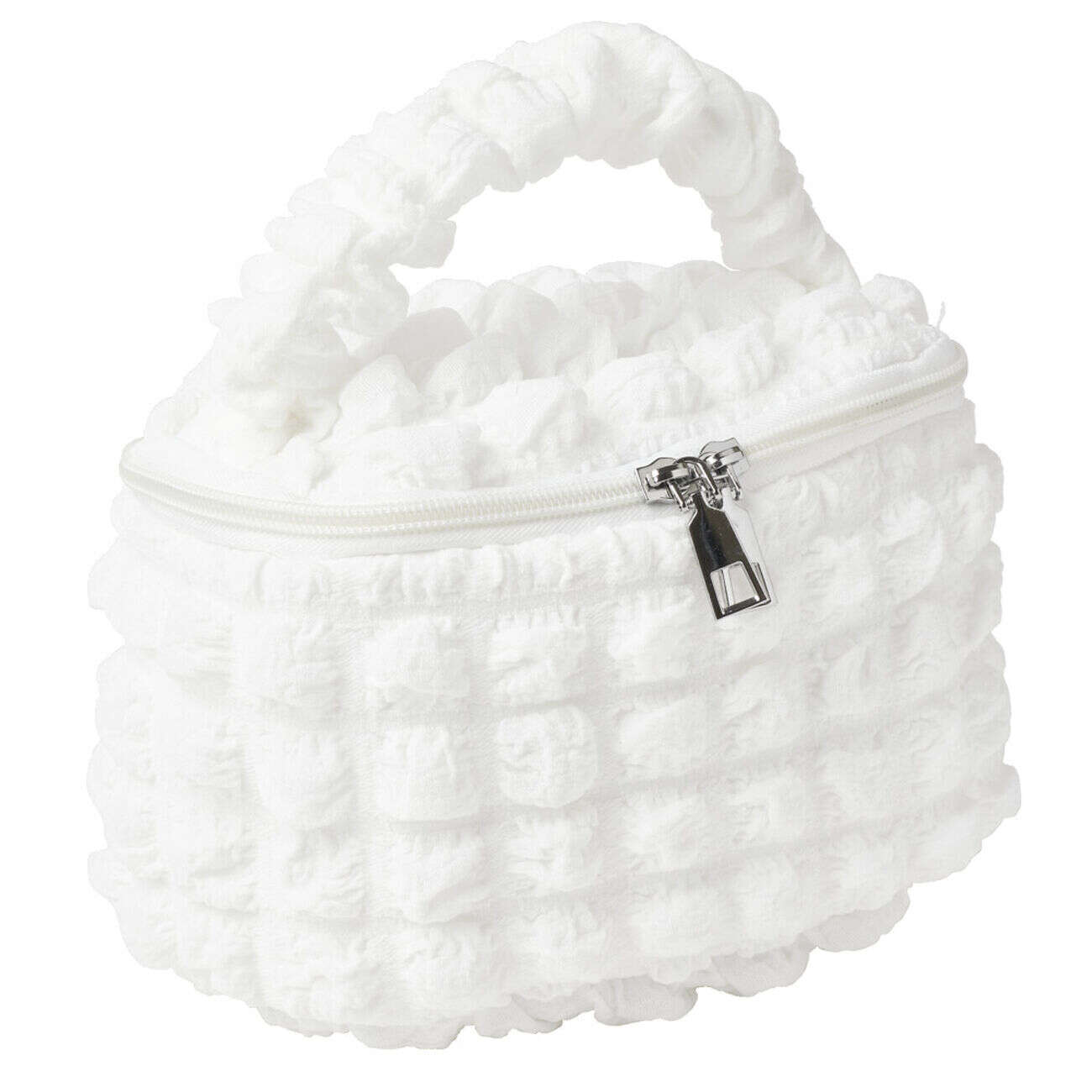 Trousse de maquillage tissu bouclette19x12xH11cm (2 modèles)