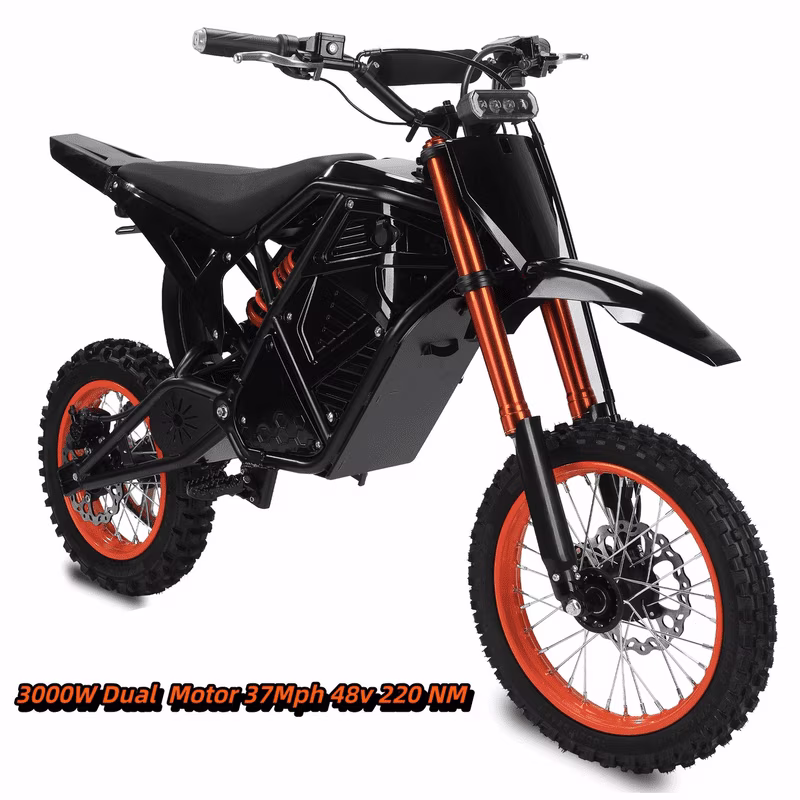 GT73 PRO 338 NM Electric Dirt Bike for Adults,3000W(Peak)Dual Motor 50Mph Max Speed,60V 50MPH 36.4AH Dual Battery Ebike,85 Miles Range, 25" Motorcycle Tires, All-Terrain for Mountain, Snow, UL2849(50Mph) - Image 3