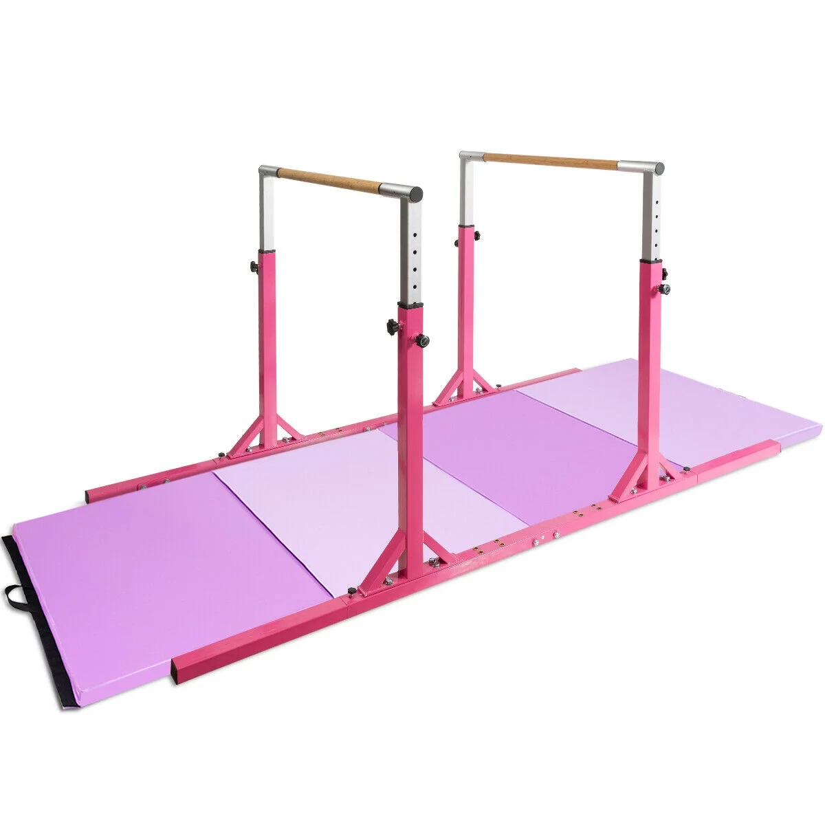 Kids Gymnastics Parallel Bars Double Horizontal Bars Adjustable Width Height - Image 10