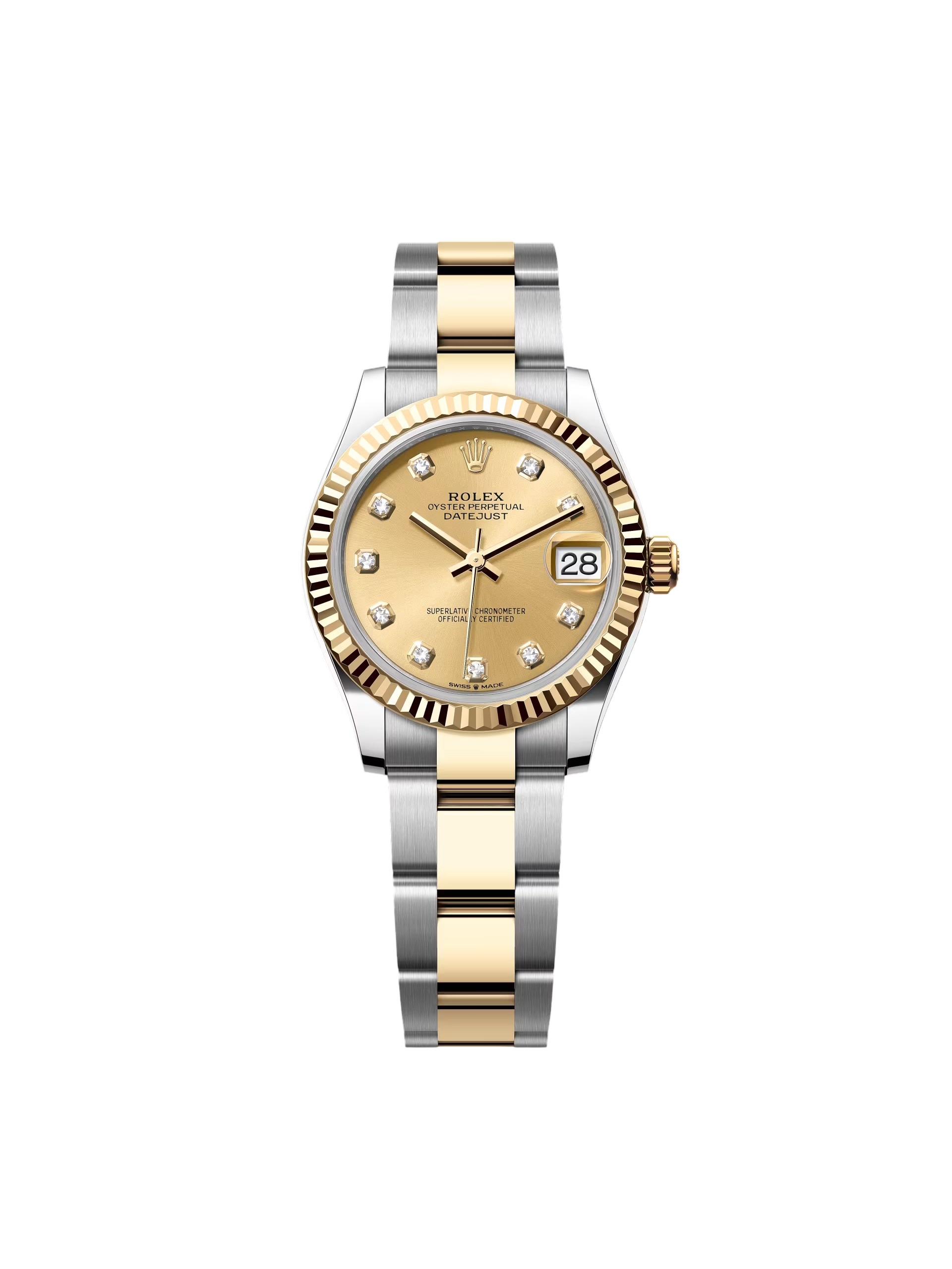 【Super Clone】RLX Datejust m278273-0025/0026 31mm Champagne Dial Stainless Steel and Yellow Gold Oyster Watch