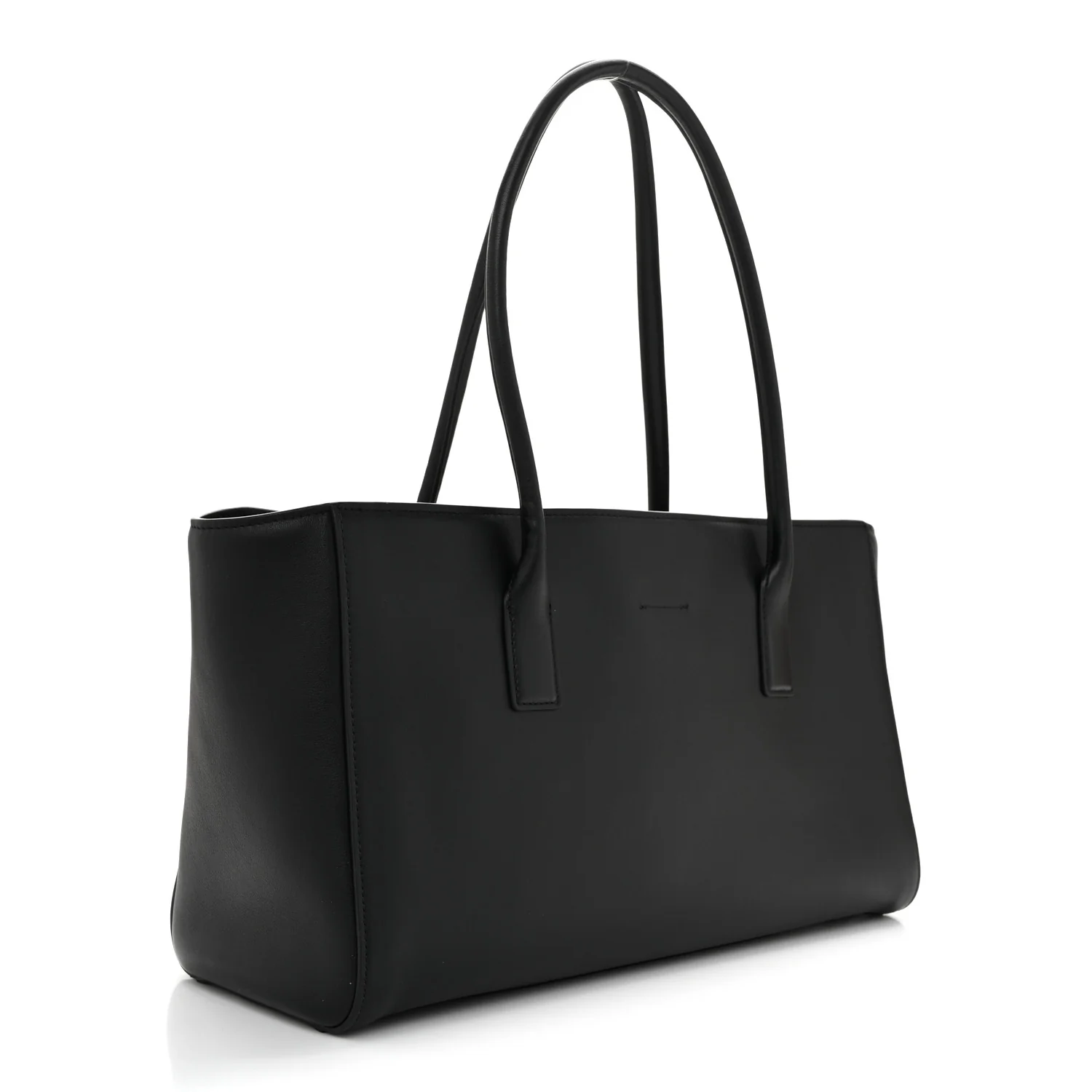 Calfskin Archetype Small Shopping Tote Black