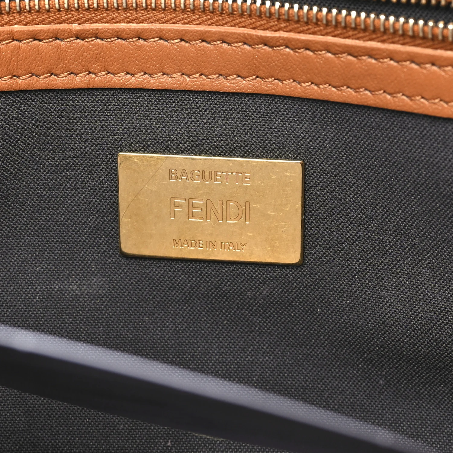 Nappa FF 1974 Embossed Baguette Coloniale