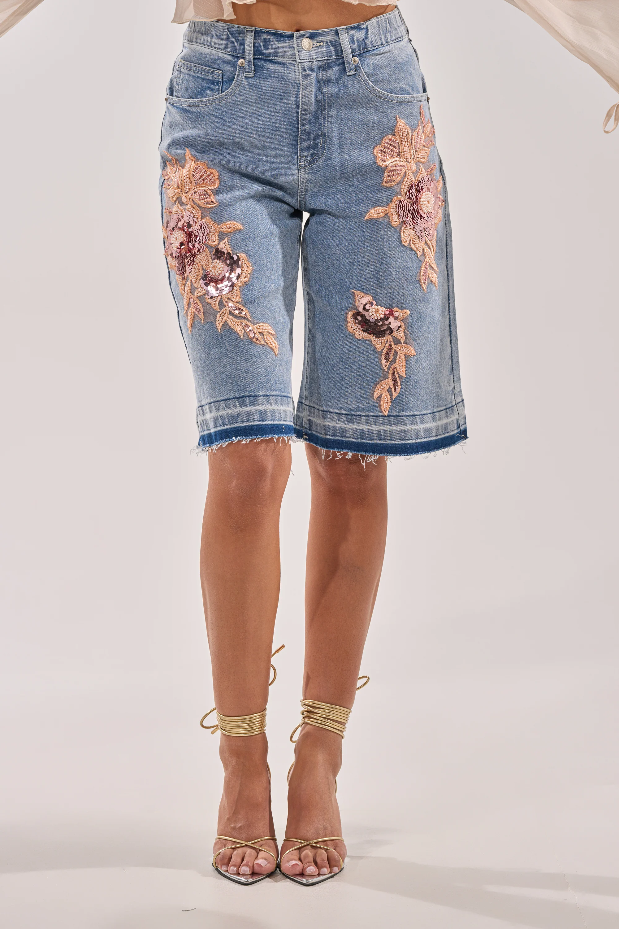 TRY ME DENIM BERMUDA SHORT - Akira Store