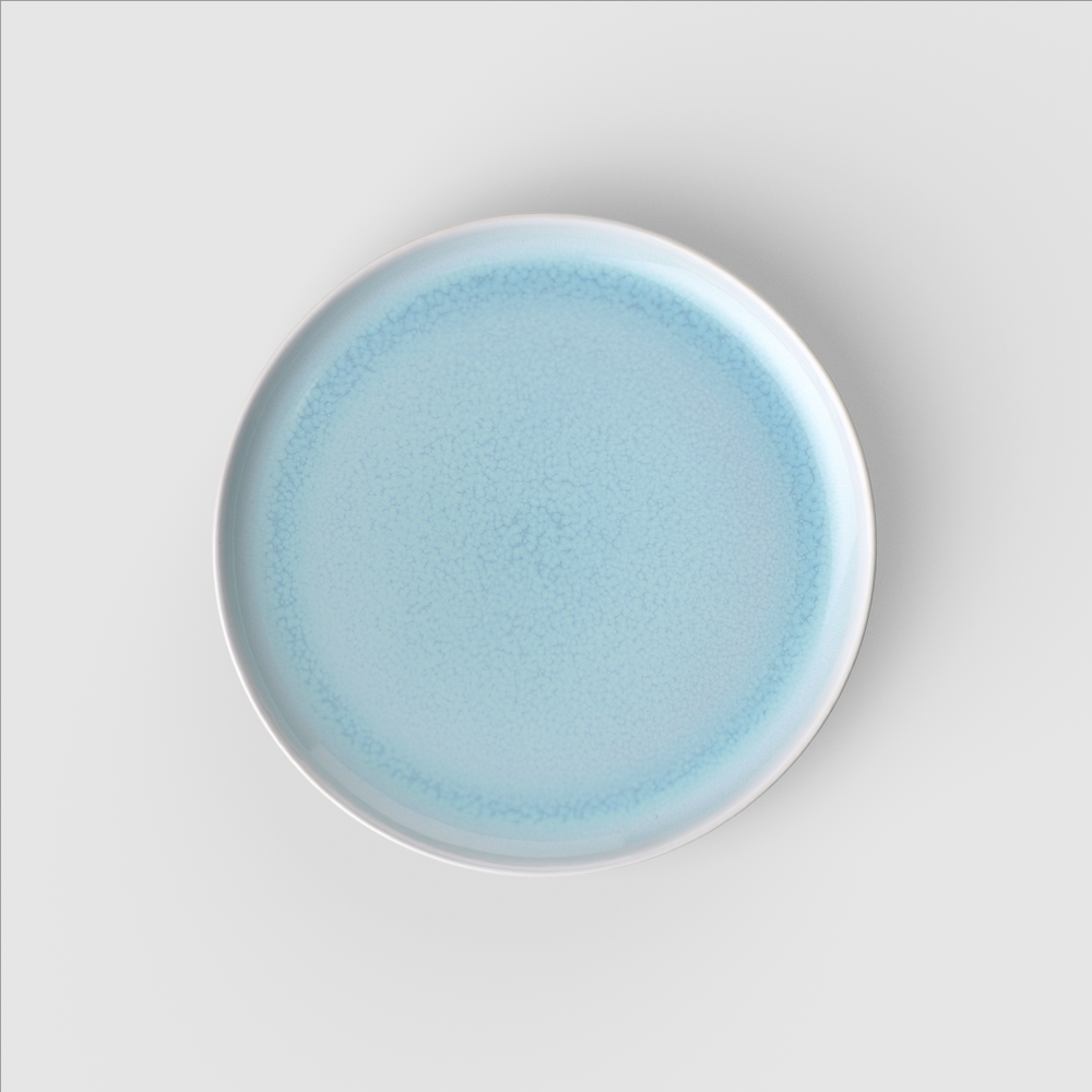 Crafted Salad/ Dessert Plate - Blue, 8.3'', Premium Porcelain