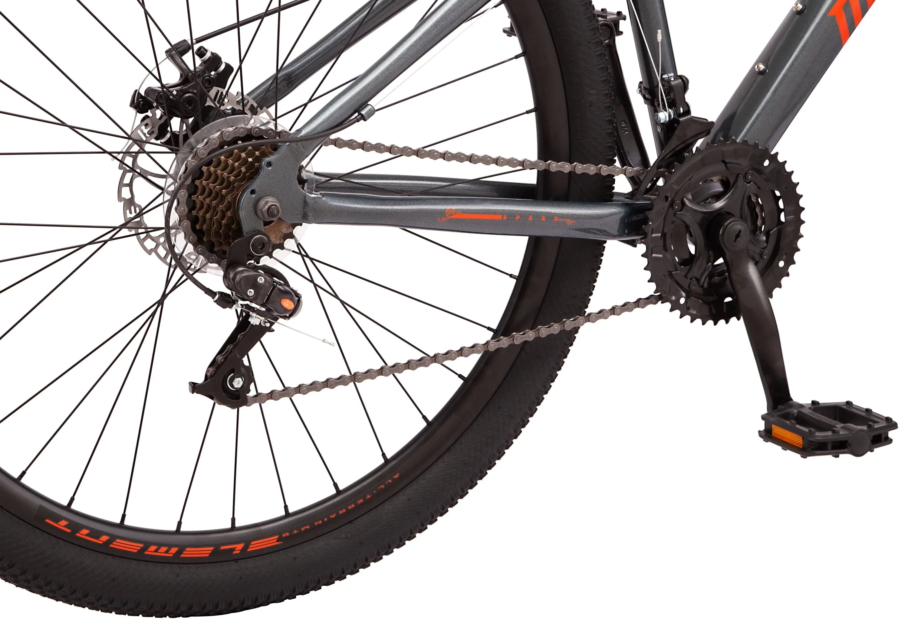 Mongoose 29 Durham Mountain Bike, 21 Speeds, Gray