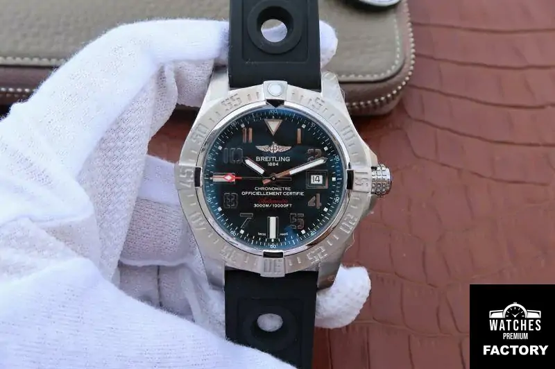 Breitling Avenger II A3239011 / BC34 / 152S / A20S.1 GF Factory Black Dial
